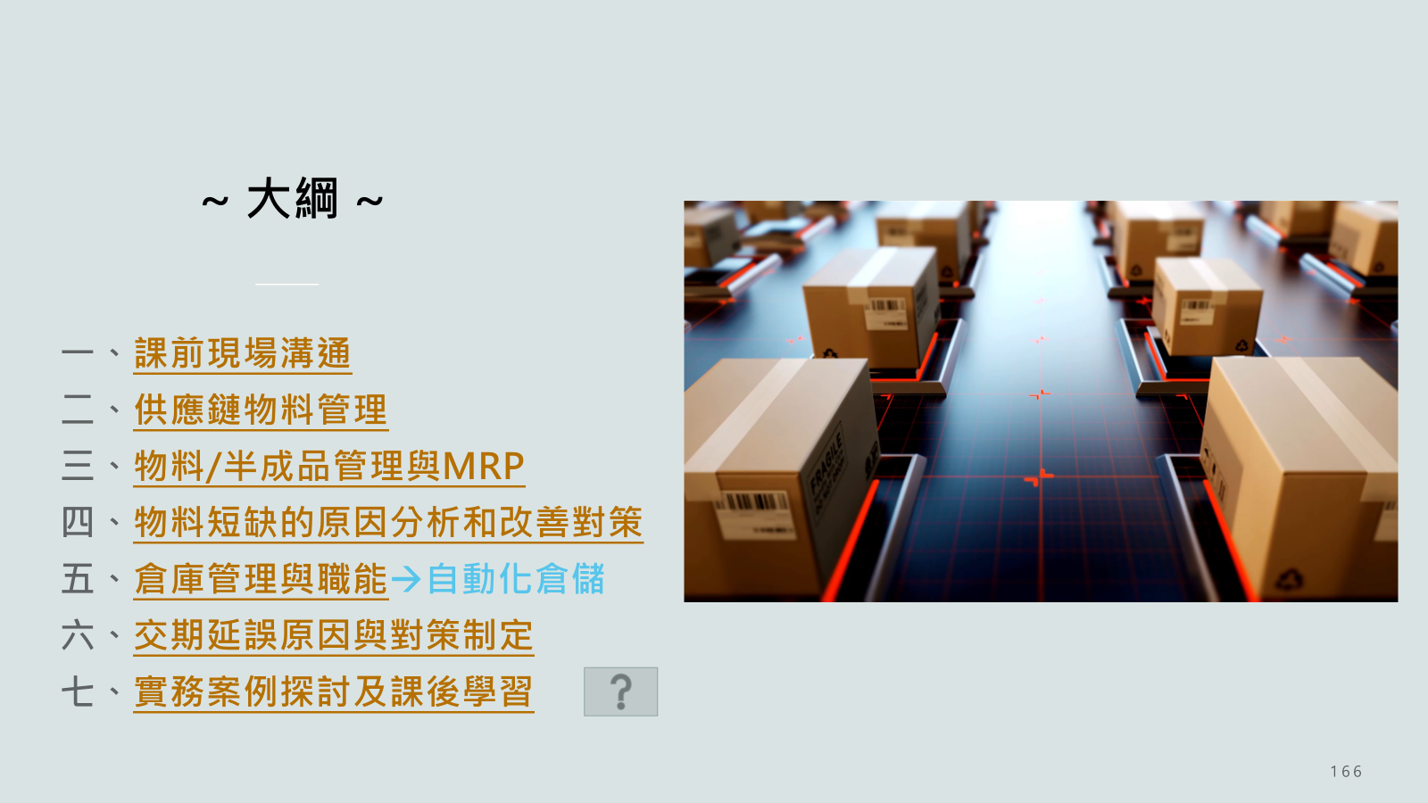 PMC物料與倉儲管理